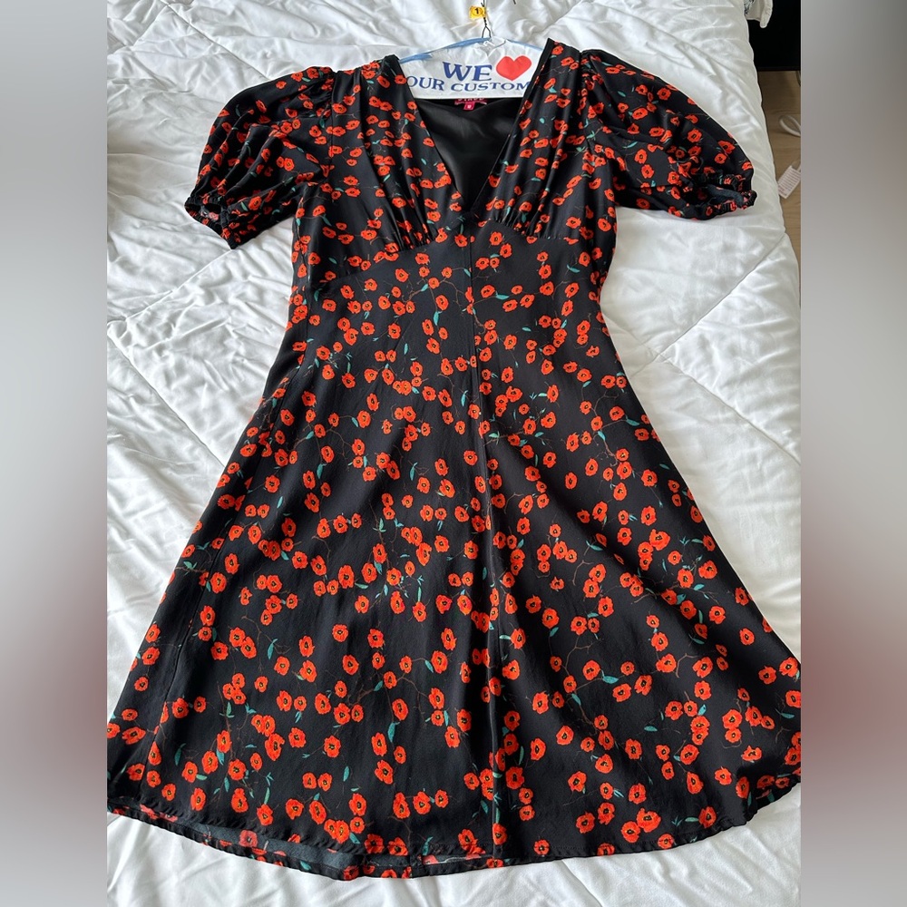 STAUD Milla Poppy print mini dress size 10
